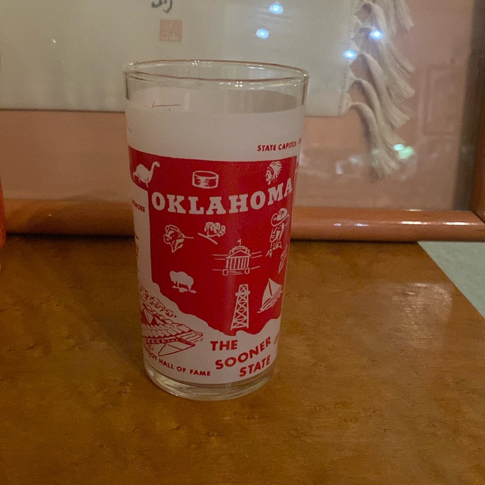 Vintage Oklahoma souvenir cup no chips